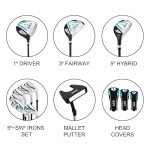KVV 11-Piece Women's Right Hand Golf Club Set