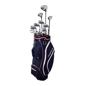Wilson Women's Left-Hand Golf Set with Cart Bag