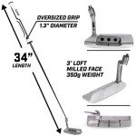 GoSports GS1 Tour 34” Right-Handed Golf Putter