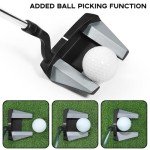 HUAEN Right-Handed Golf Putter with Ball Pick