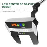 HUAEN Right-Handed Golf Putter with Ball Pick