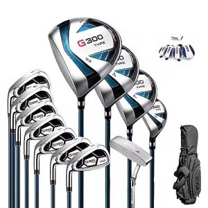 Left-Handed 12-Piece Men's Golf Club Set