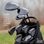 Stix Golf 9 Club Set - Unisex, Black Finish