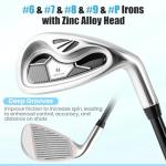 Tangkula Women's 9/10 Piece Golf Club Set Right Hand