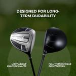 Speed Titanium Golf Driver with Lightweight Graphite Shaft