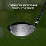 Speed Titanium Golf Driver with Lightweight Graphite Shaft