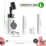 Pro Golf Club Cleaner Brush with Groove Sharpener