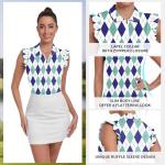 Womens Sleeveless Moisture Wicking Golf Polo Top