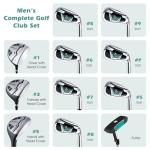Tangkula 12-Piece Men's Golf Club Set Right Hand