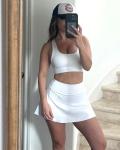 Stelle Women's High-Waisted Golf Skirt with Shorts