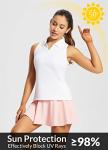 Baleaf Women’s Quick-Dry Golf Tank Top - White