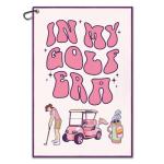 WUUCKOO Funny Pink Golf Towel for Women