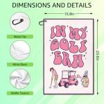 WUUCKOO Funny Pink Golf Towel for Women