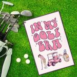 WUUCKOO Funny Pink Golf Towel for Women