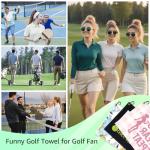 WUUCKOO Funny Pink Golf Towel for Women