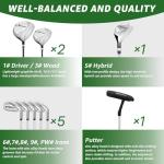 XDriveMax 10-Piece Men's and Women's Golf Set