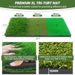 KLAODOT Golf Net and Practice Mat Combo 10x7FT
