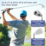 Men's Complete Golf Club Set with Driver and Irons