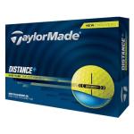 TaylorMade 2025 Distance Yellow Golf Balls, Dozen