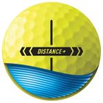 TaylorMade 2025 Distance Yellow Golf Balls, Dozen
