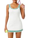 Women’s Striped Golf Dress - Trendy Mini Tank