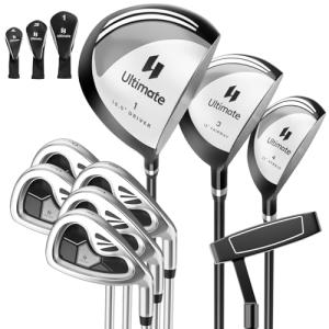 Men's Complete Golf Club Set with Driver and Irons