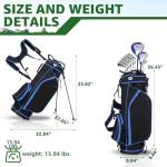 Complete Men's Golf Club Set with Stand Bag