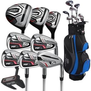 PGF Men's 11-Piece Gold TP Golf Club Set