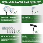 XDriveMax 10-Piece Men's Golf Club Set