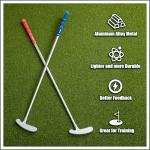 FUNGREEN 2PCS Foldable Two-Way Putter Club