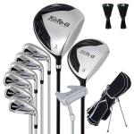 Men's Complete Golf Club Set with Stand Bag