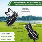 Men's Complete Golf Club Set with Stand Bag