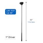 KVV Right-Handed Titanium Golf Driver with Headcover