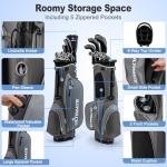 Tangkula Men's Complete 12-Piece Golf Club Set