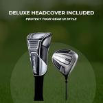 Titanium Golf Driver with Aerodynamic Design and Headcover