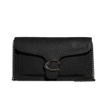 Black Coach Tabby Chain Clutch Handbag