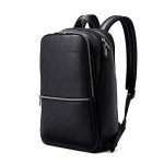 Samsonite Classic Leather Slim Backpack - Black