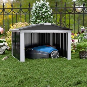 Mähroboter Garage mit Satteldach für Garten