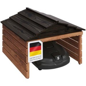 STEALESØN Mähroboter Garage Nembus aus Holz