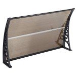 Mähroboter Garage aus Polycarbonat, Wandmontage, Braun