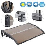 Mähroboter Garage aus Polycarbonat, Wandmontage, Braun