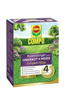 COMPO Rasendünger gegen Unkraut & Moos, 6 kg