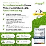 Greenato Sport Rasensamen 10kg für dichten Rasen