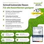 Greenato Rasennachsaat 1kg für schnellen Rasenwachstum