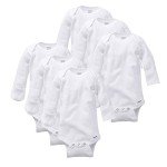 Gerber Baby Long-Sleeve Onesies 6-Pack for 0-3 Months