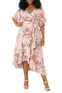 Plus Size Boho Floral Maxi Dress for Weddings