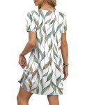 OFEEFAN Plus Size Floral Summer Dress with Pockets