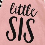 Newborn Baby Girl Little Sister Stripe Nightgown