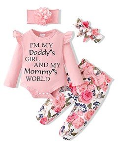 Adorable Baby Girl Outfit Set with Headband