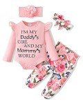 Adorable Baby Girl Outfit Set with Headband